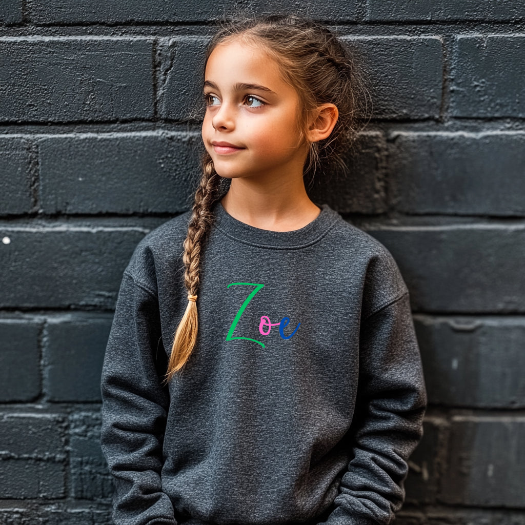 Zoe - Youth Crewneck Sweatshirt