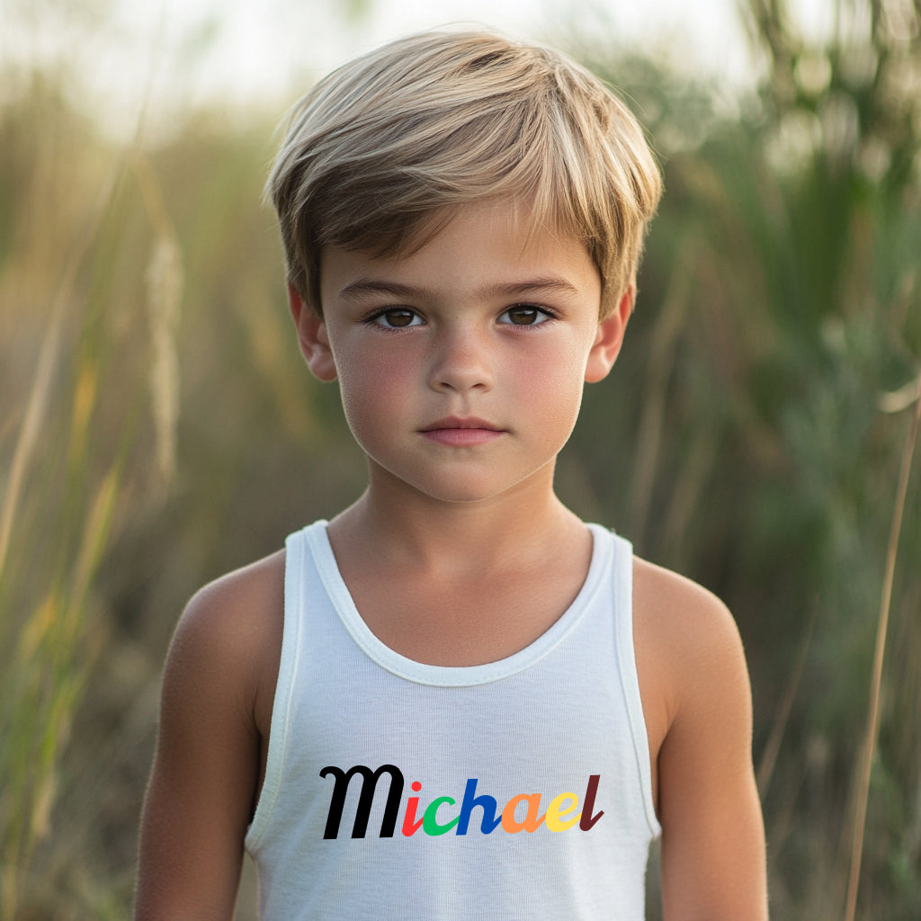 Michael - Kid's Jersey Tank Top