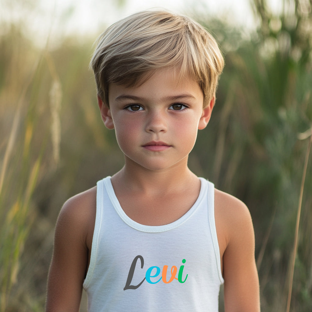 Levi - Kid's Jersey Tank Top