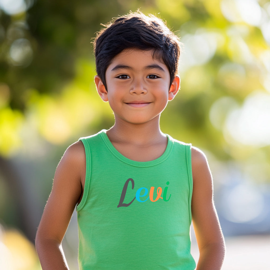 Levi - Kid's Jersey Tank Top