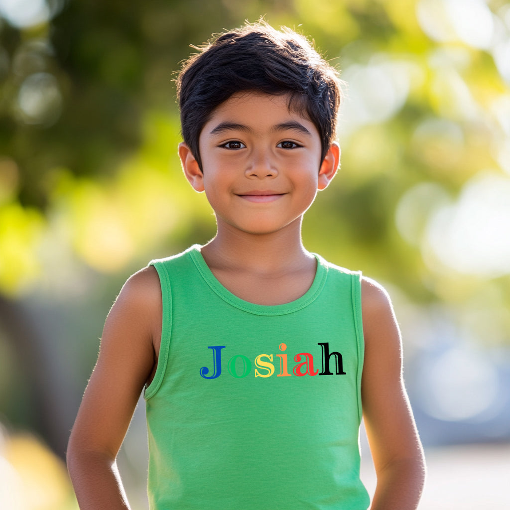 Josiah - Kid's Jersey Tank Top