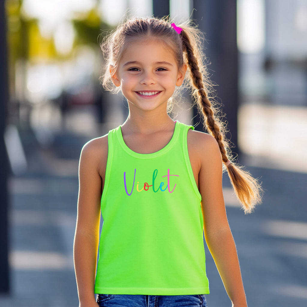 Violet - Kid's Jersey Tank Top