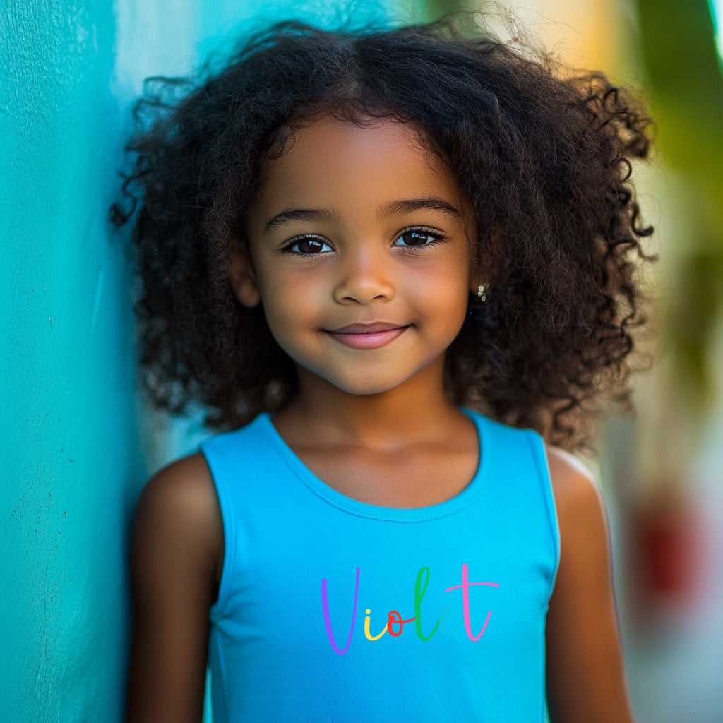 Violet - Kid's Jersey Tank Top