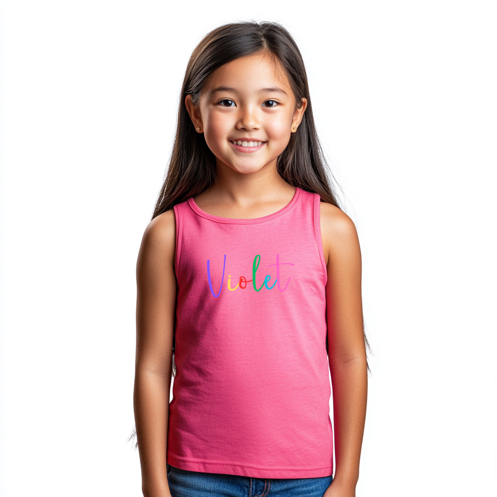 Violet - Kid's Jersey Tank Top