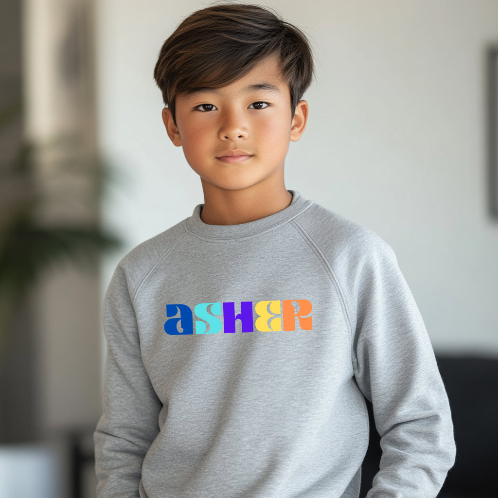 Asher - Youth Crewneck Sweatshirt