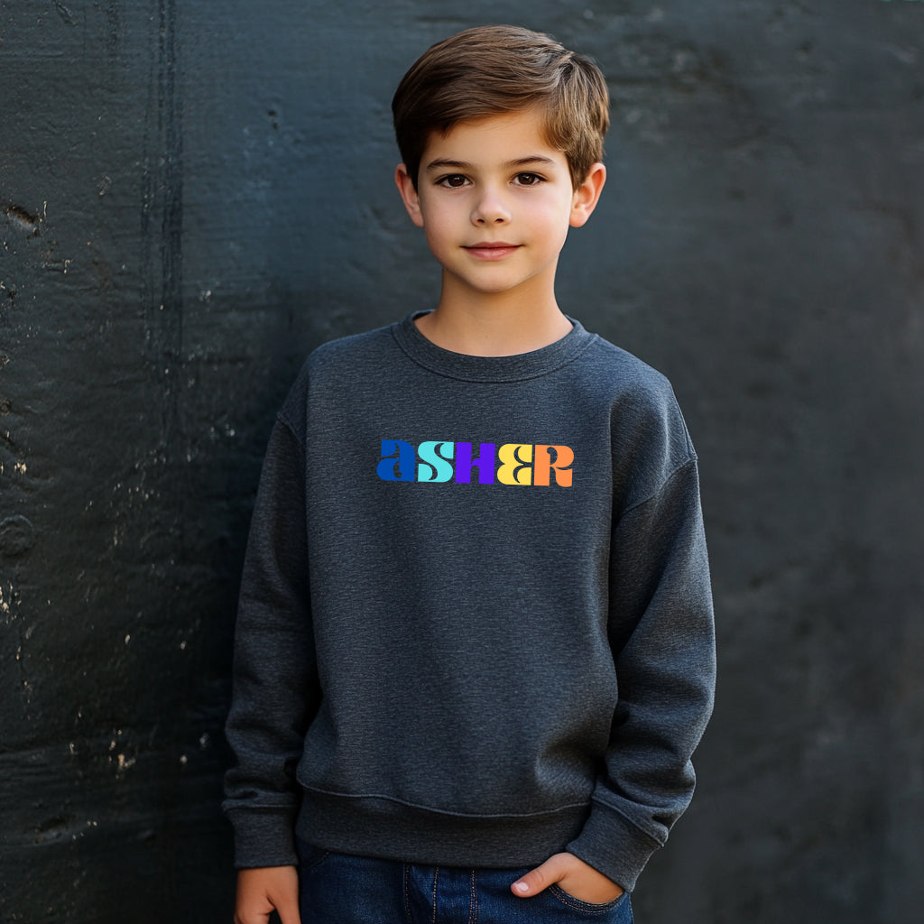 Asher - Youth Crewneck Sweatshirt