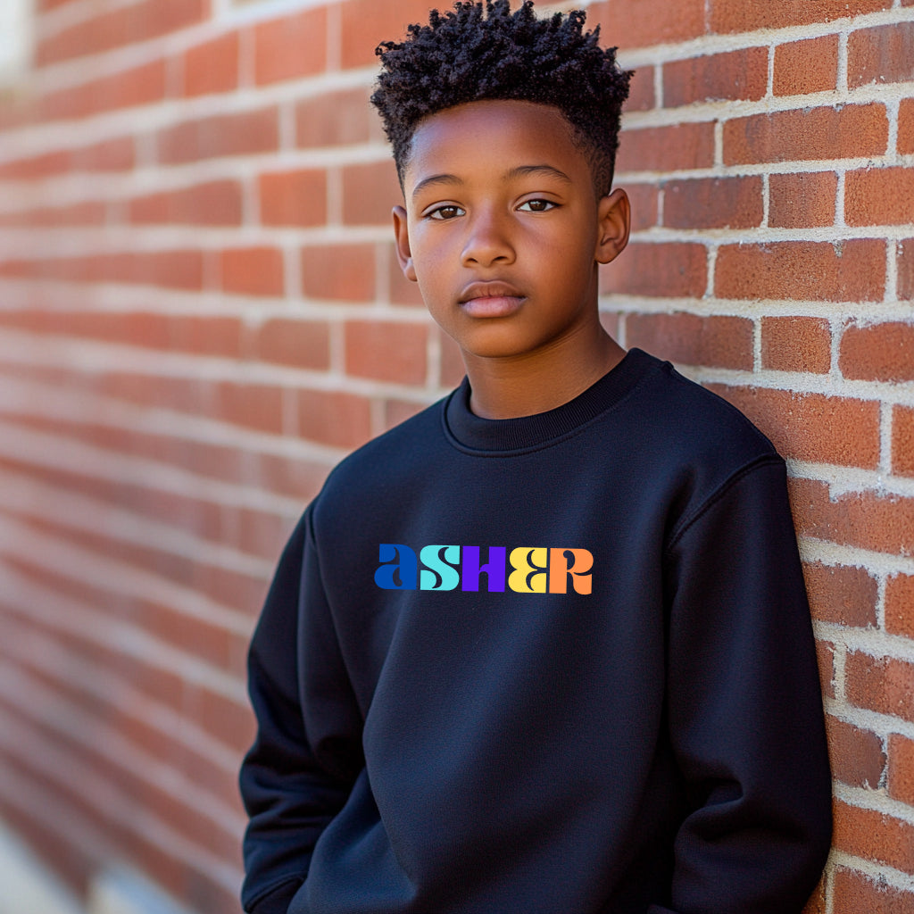 Asher - Youth Crewneck Sweatshirt