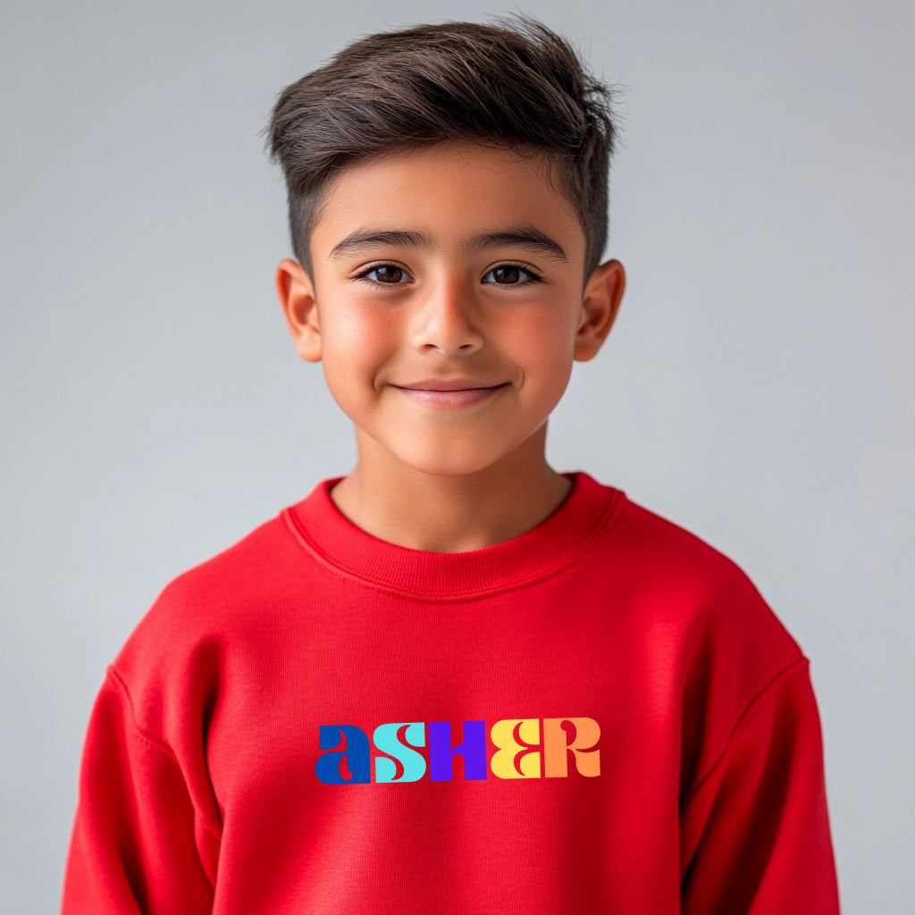 Asher - Youth Crewneck Sweatshirt