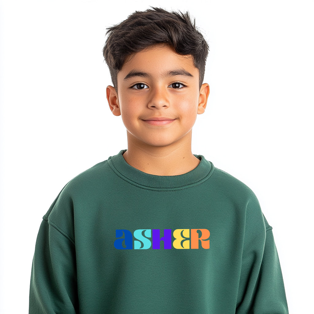 Asher - Youth Crewneck Sweatshirt